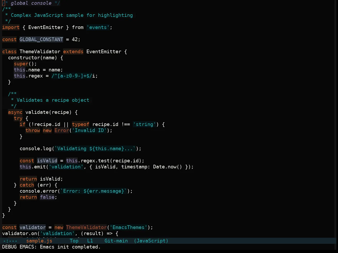 Soothe Darker Theme in javascript-mode