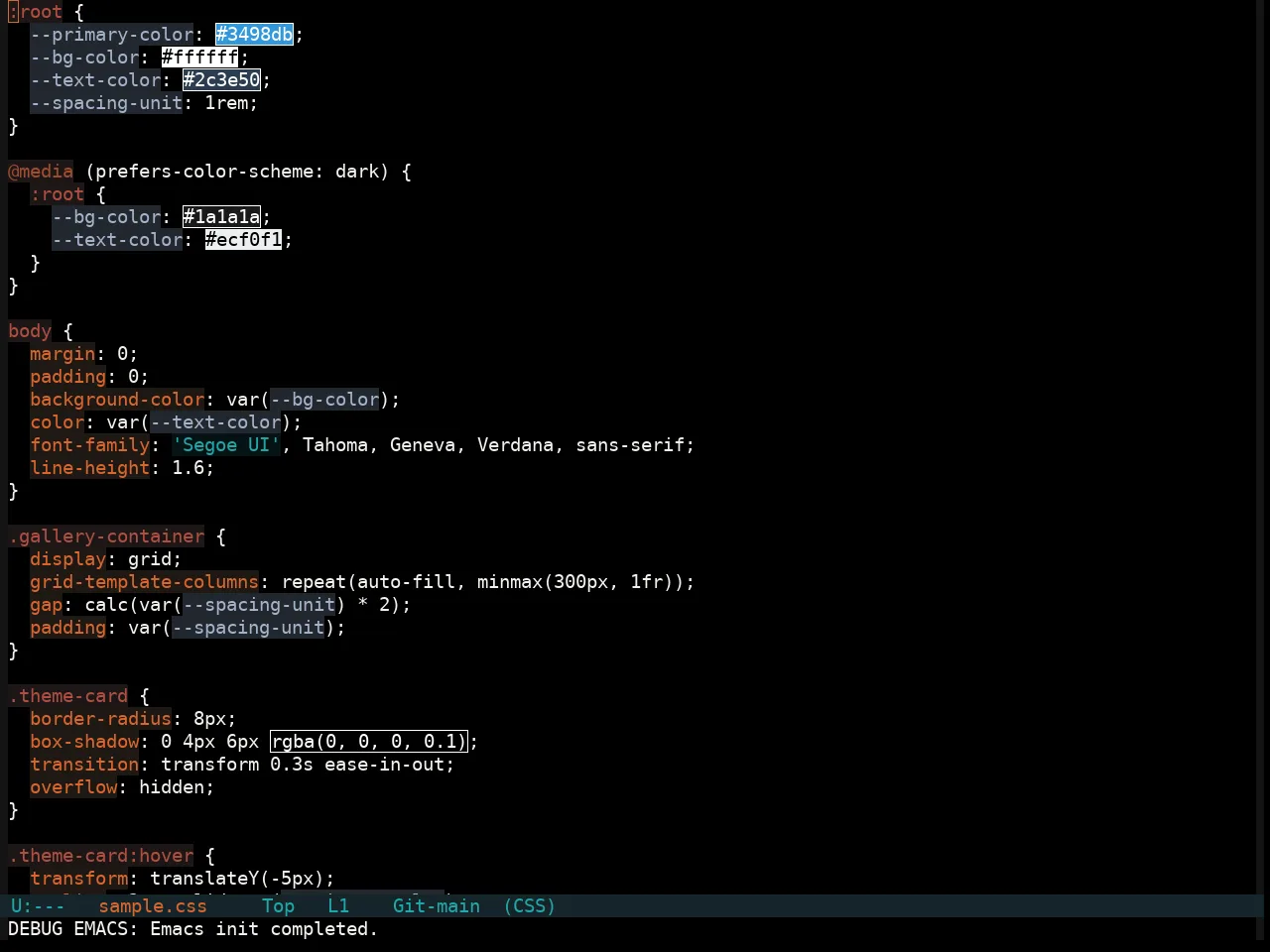 Soothe Obsidian Theme in css-mode