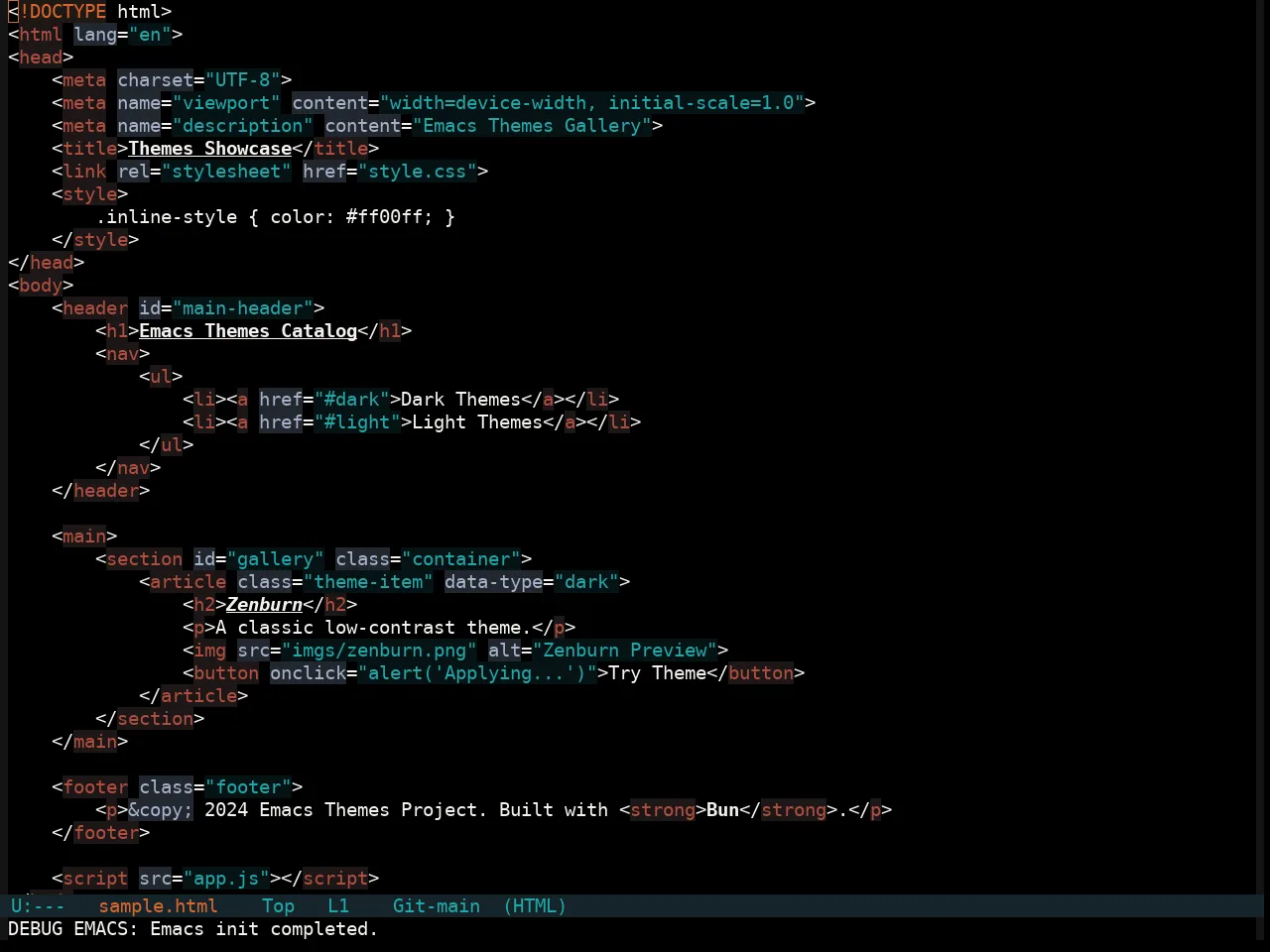 Soothe Obsidian Theme in html-mode