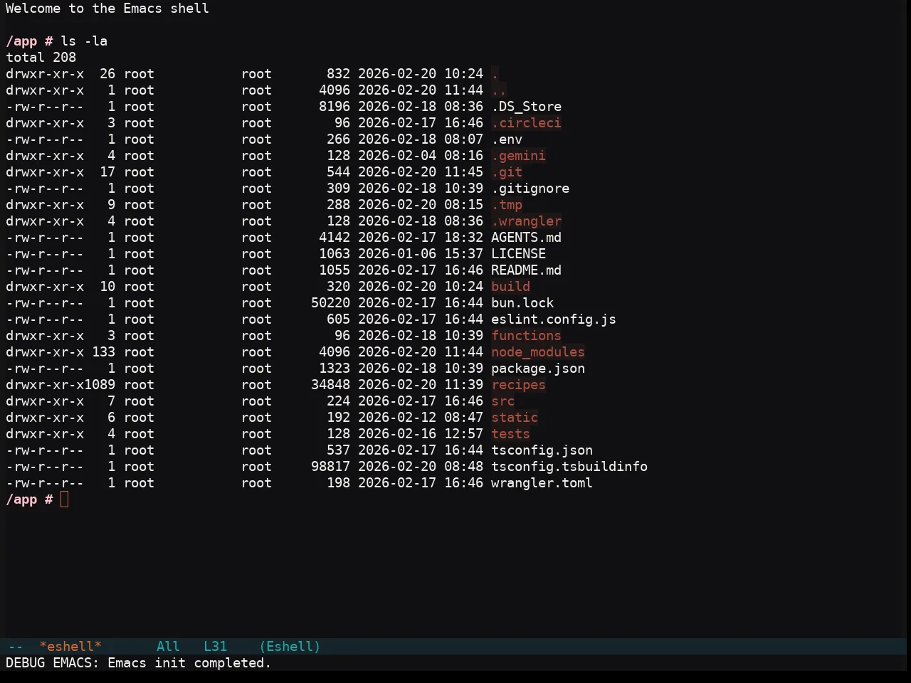 Soothe Theme in eshell
