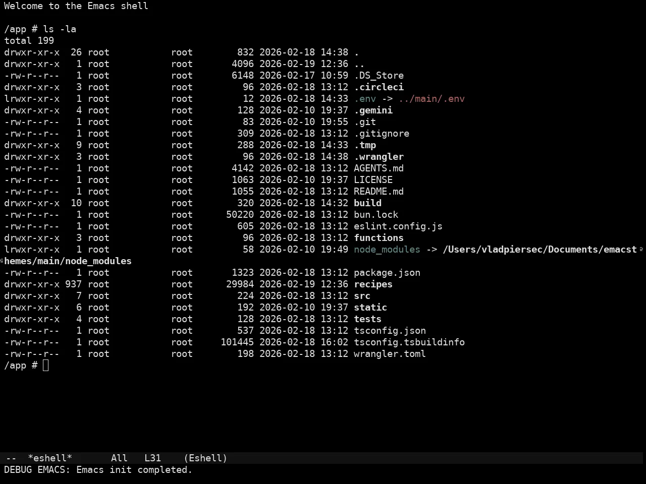 Sorcery Theme in eshell