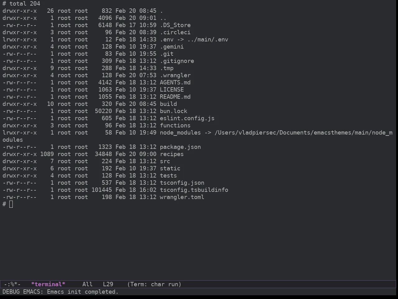 Spacemacs Dark in term