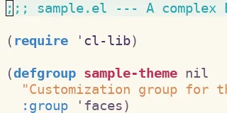 Preview of Spacemacs Light theme