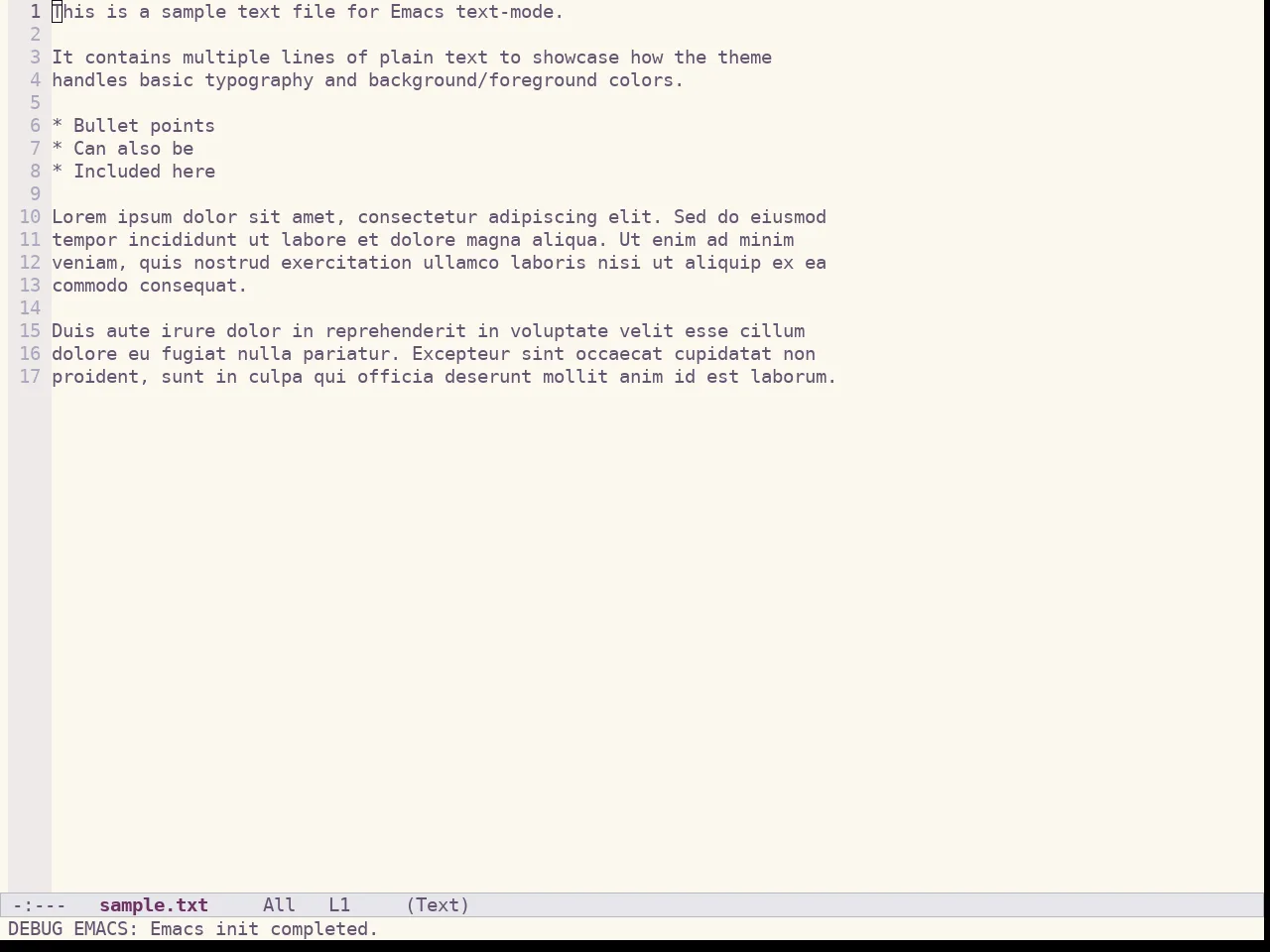 Spacemacs Light in text-mode