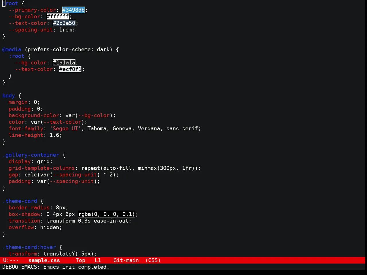 Spider Man Theme in css-mode