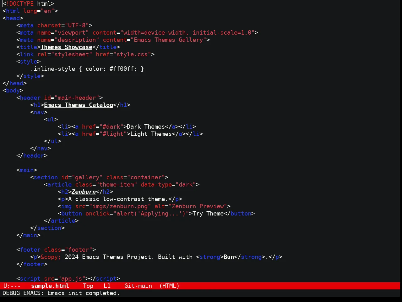 Spider Man Theme in html-mode