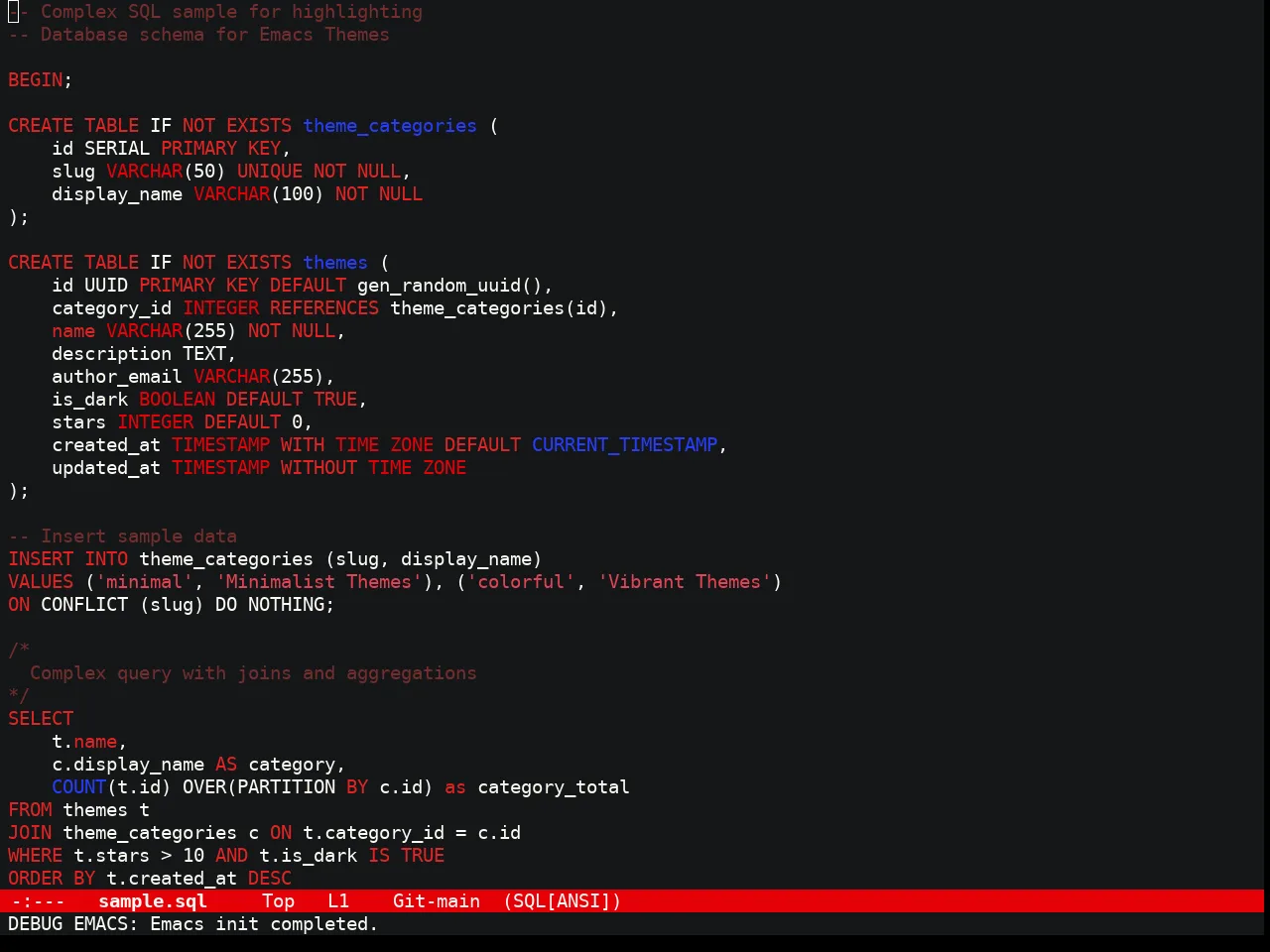 Spider Man Theme in sql-mode