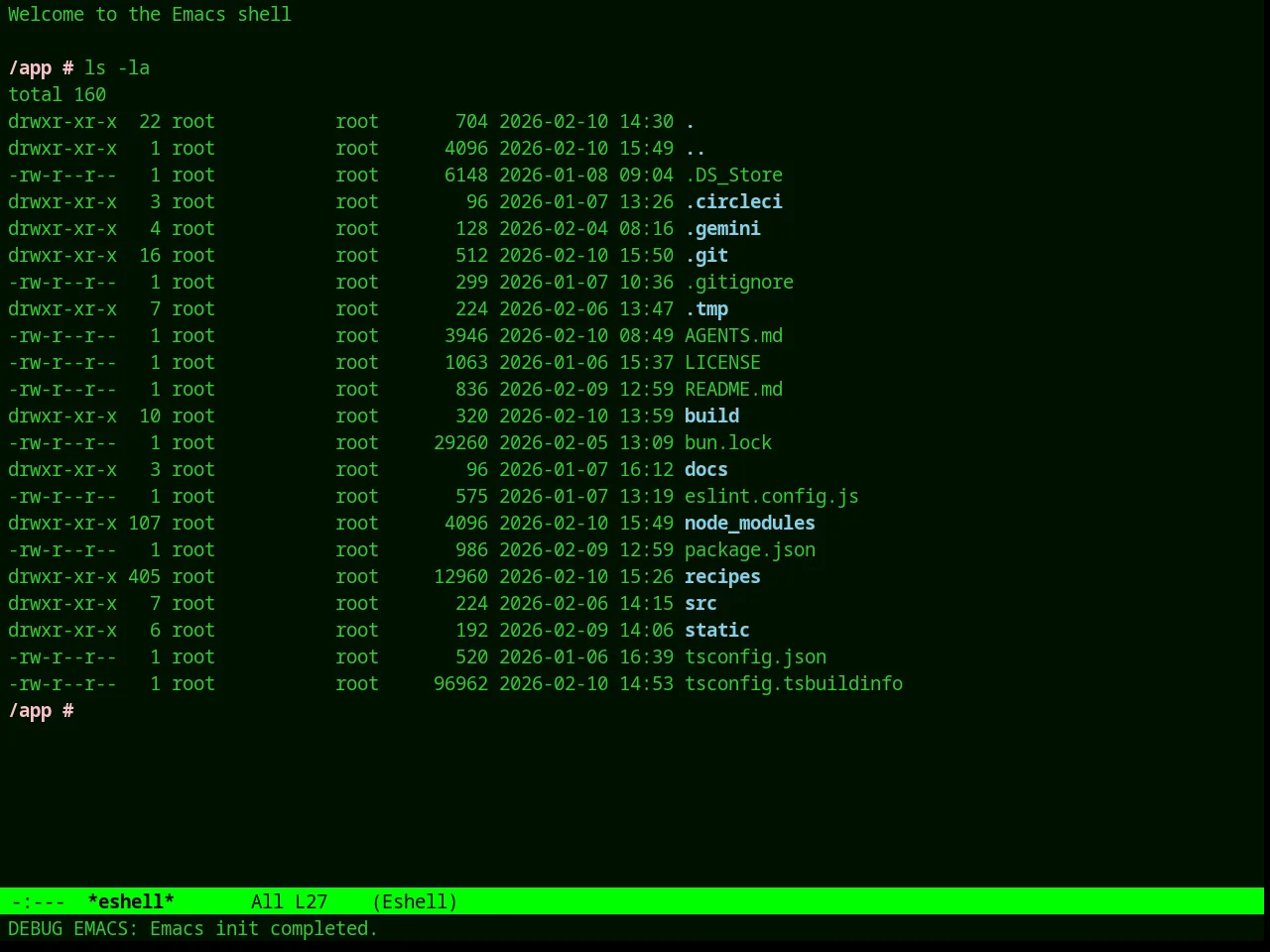 Spike Theme in eshell