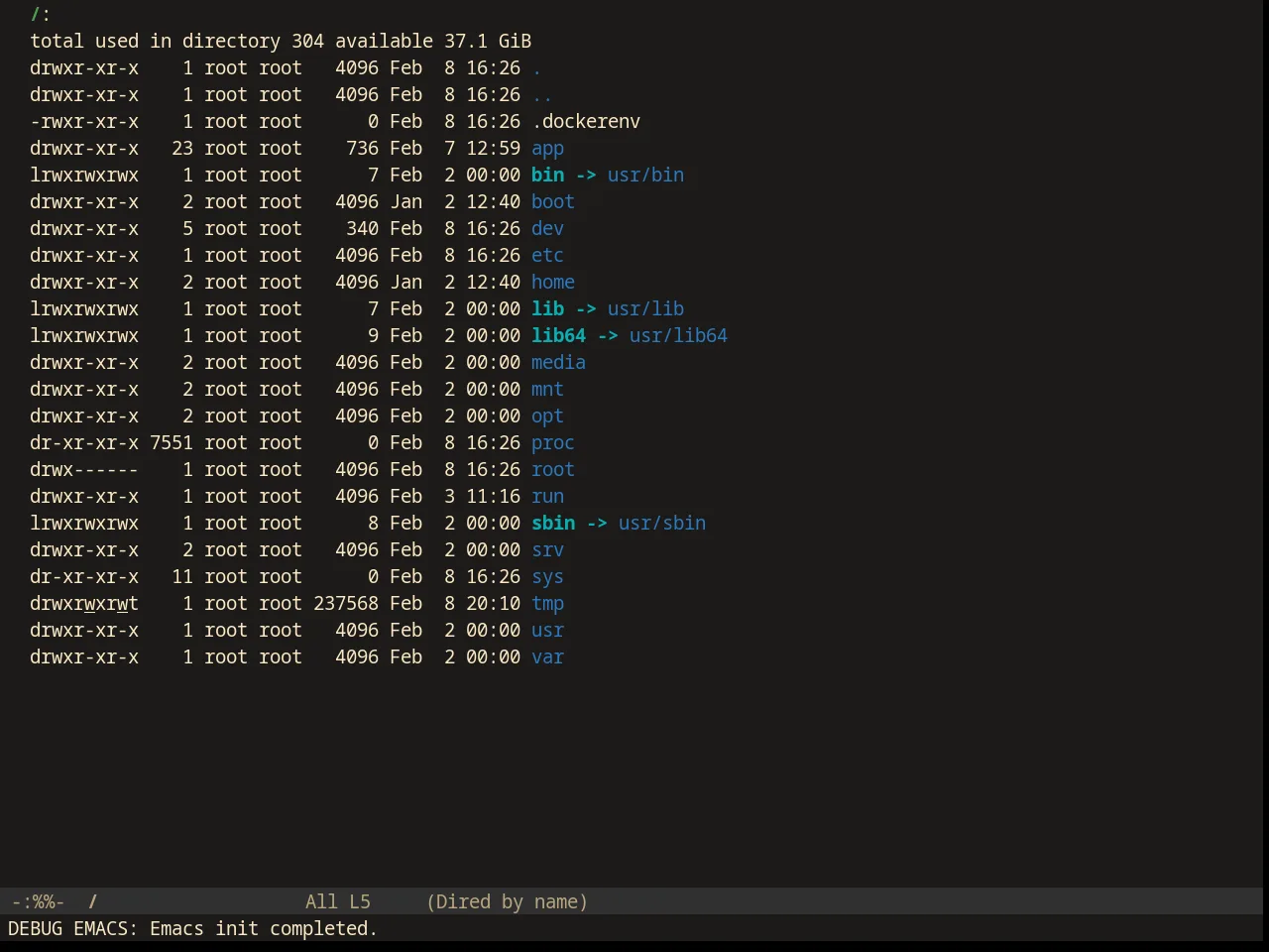 Srcery Theme in dired