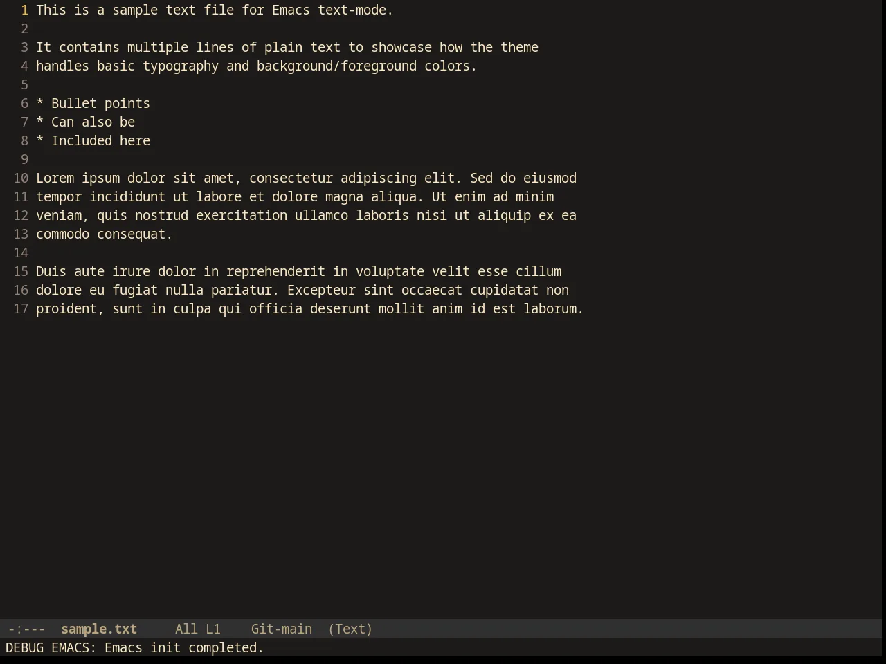 Srcery Theme in text-mode