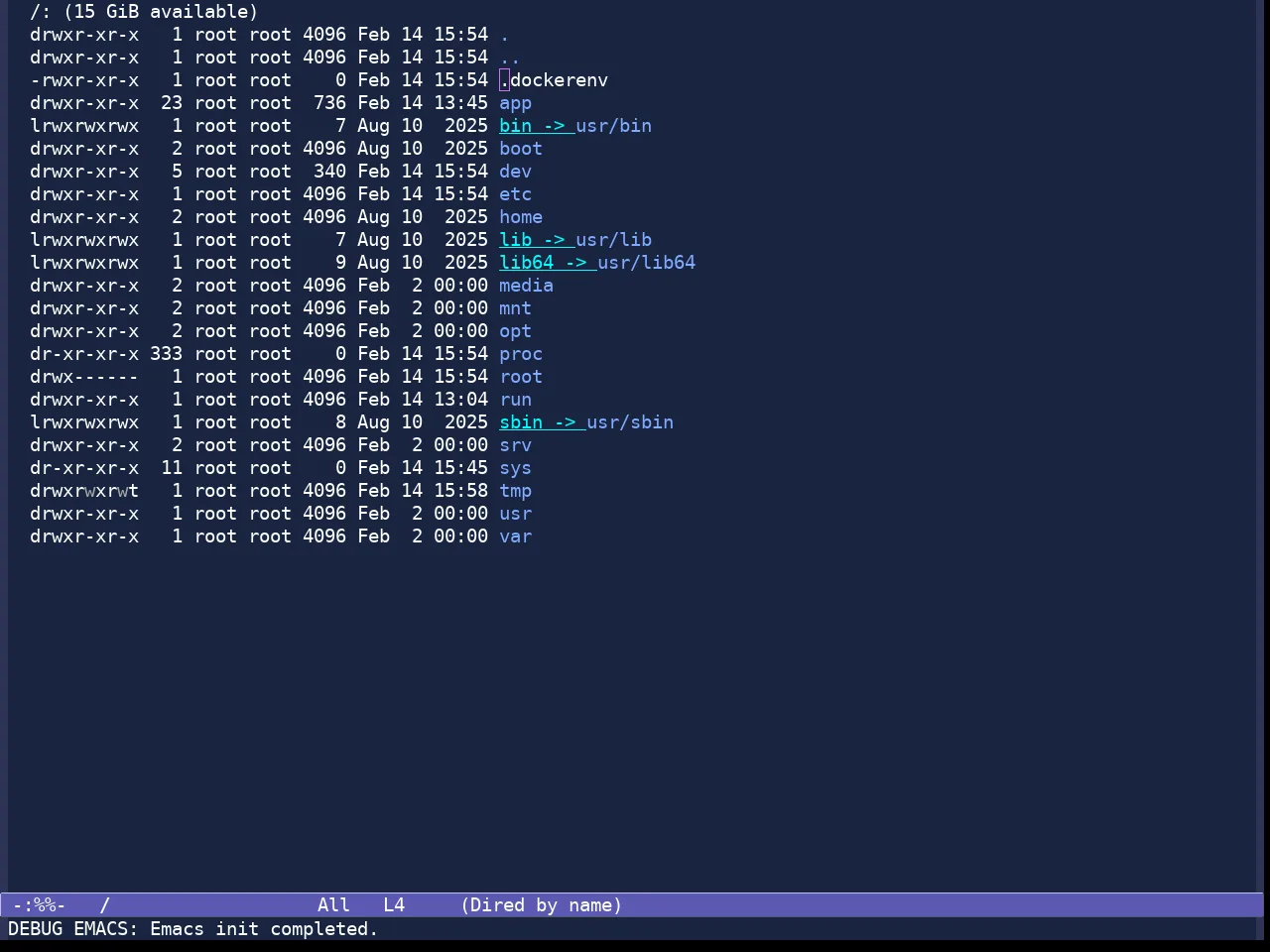 Standard Dark Tinted Theme in dired