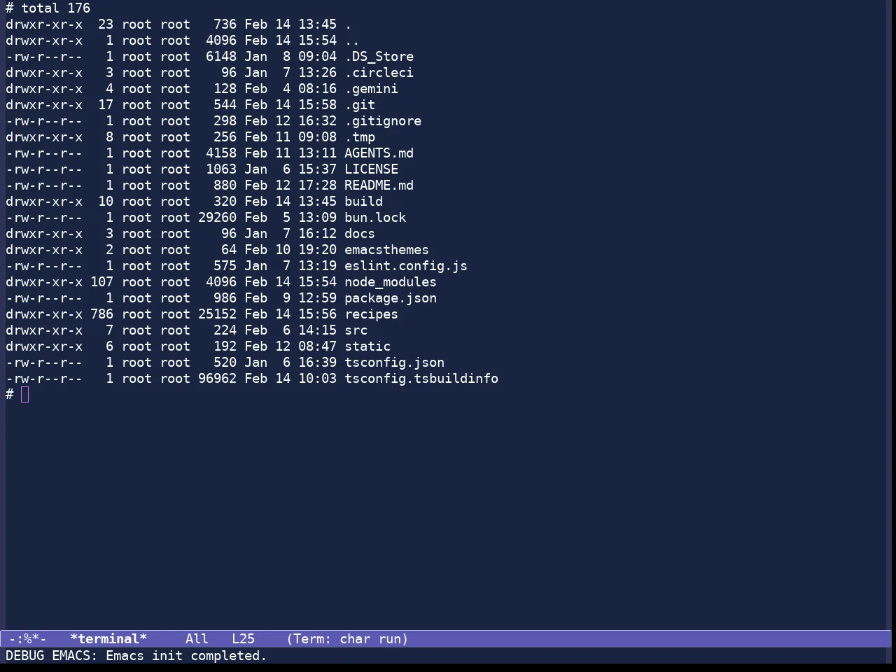 Standard Dark Tinted Theme in term