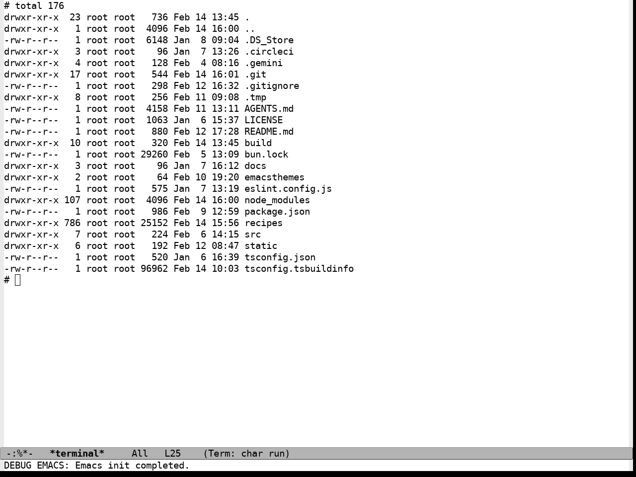 Standard Light Theme in term