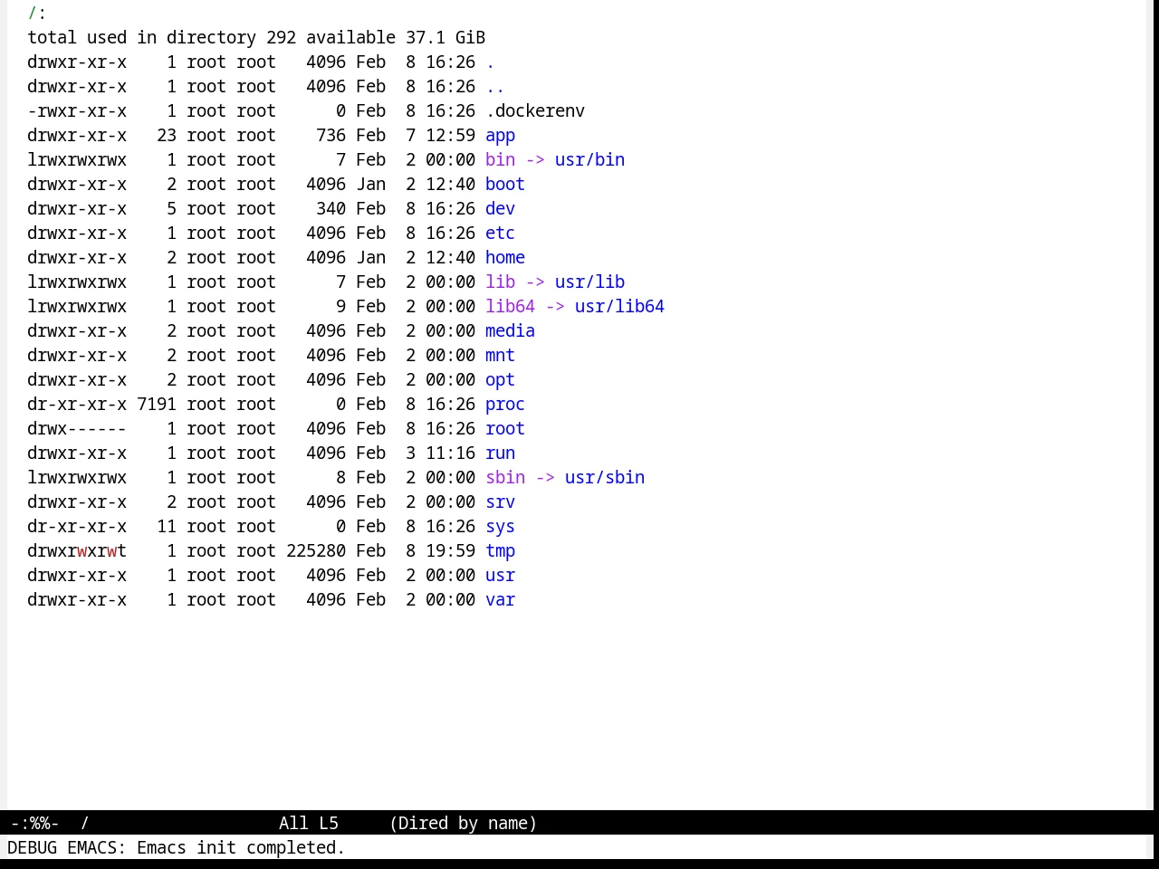 Standard Theme in dired