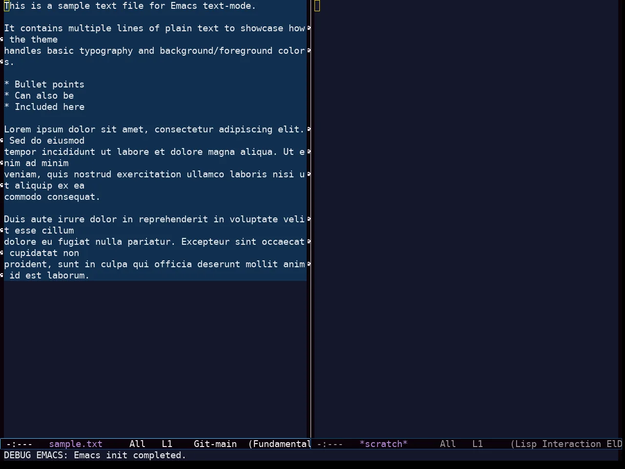 Starlit Theme in fundamental-mode