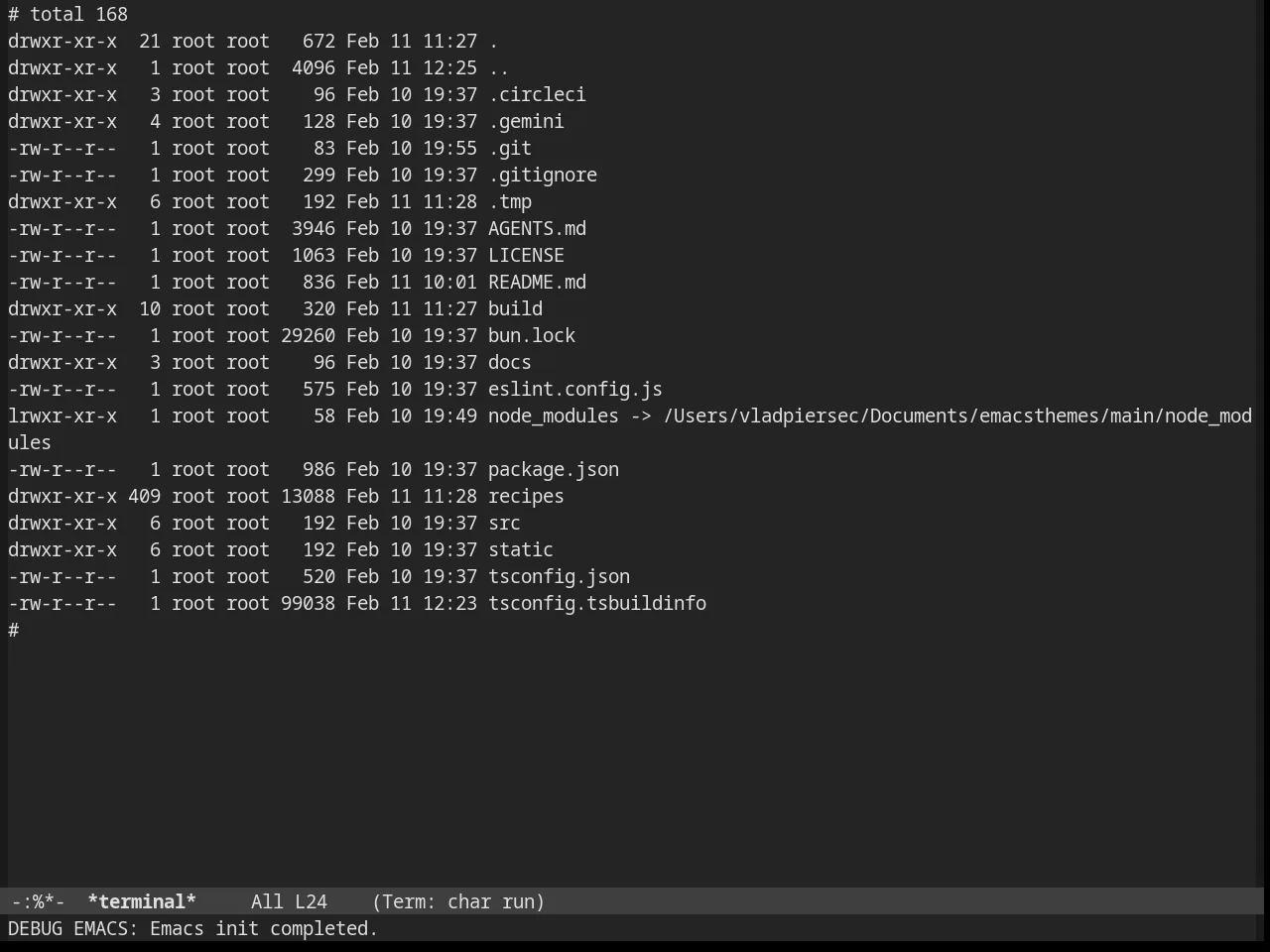 Stekene Dark Theme in term