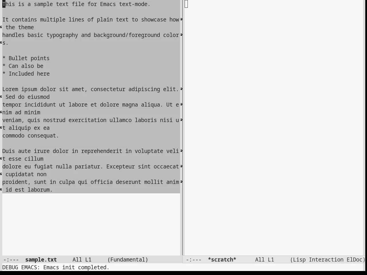 Stekene Light Theme in fundamental-mode
