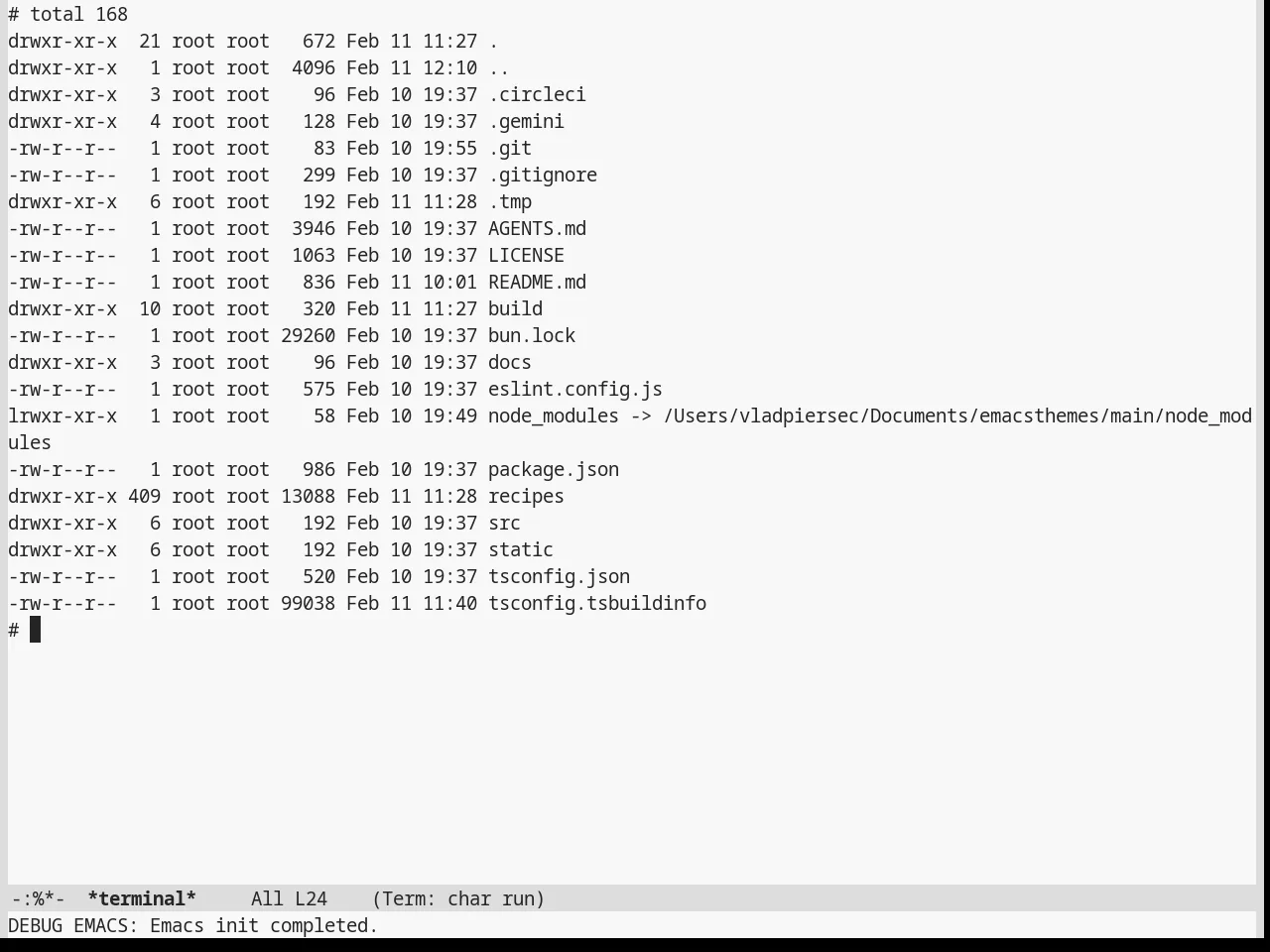Stekene Light Theme in term
