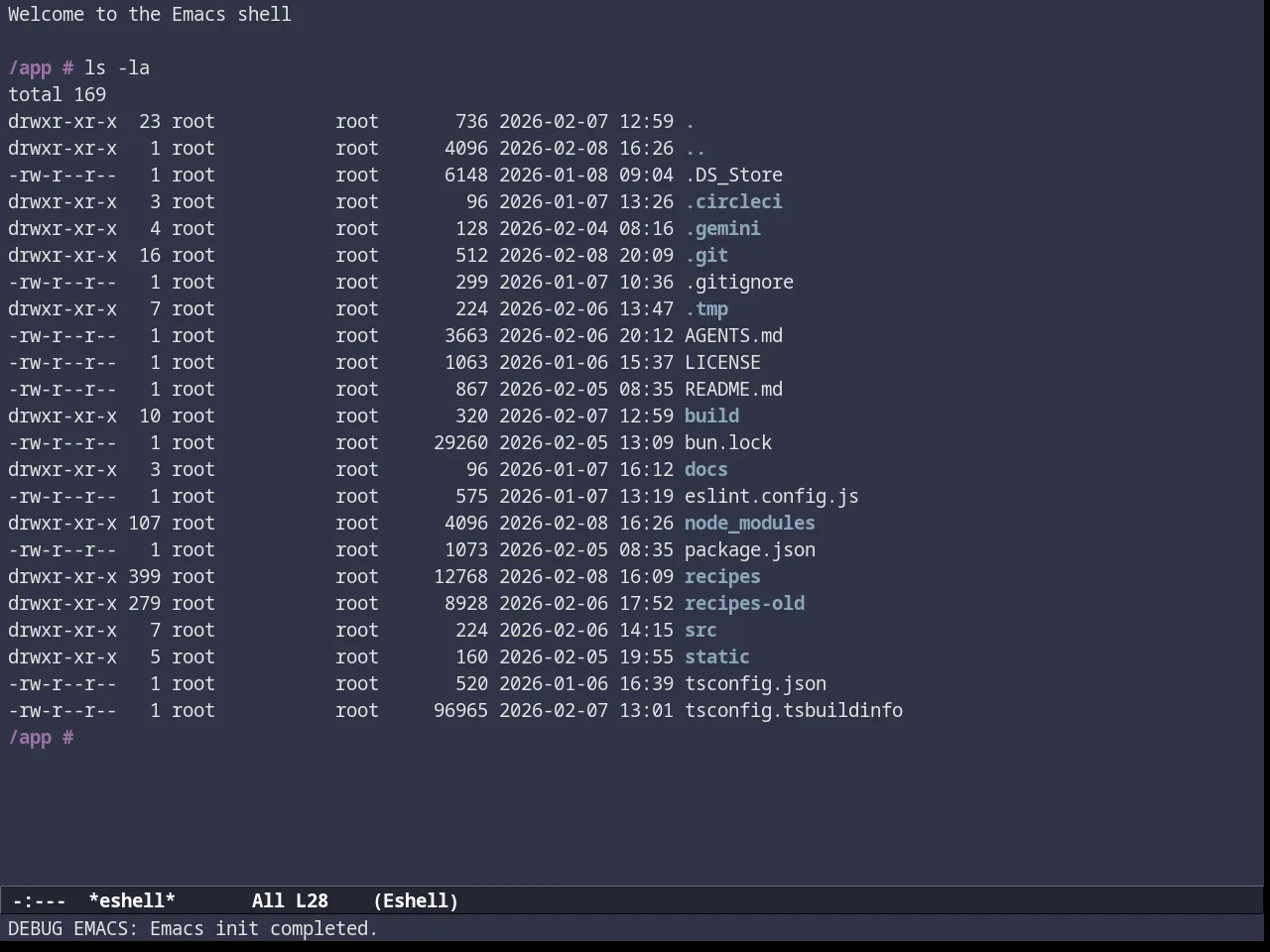 Subatomic Theme in eshell