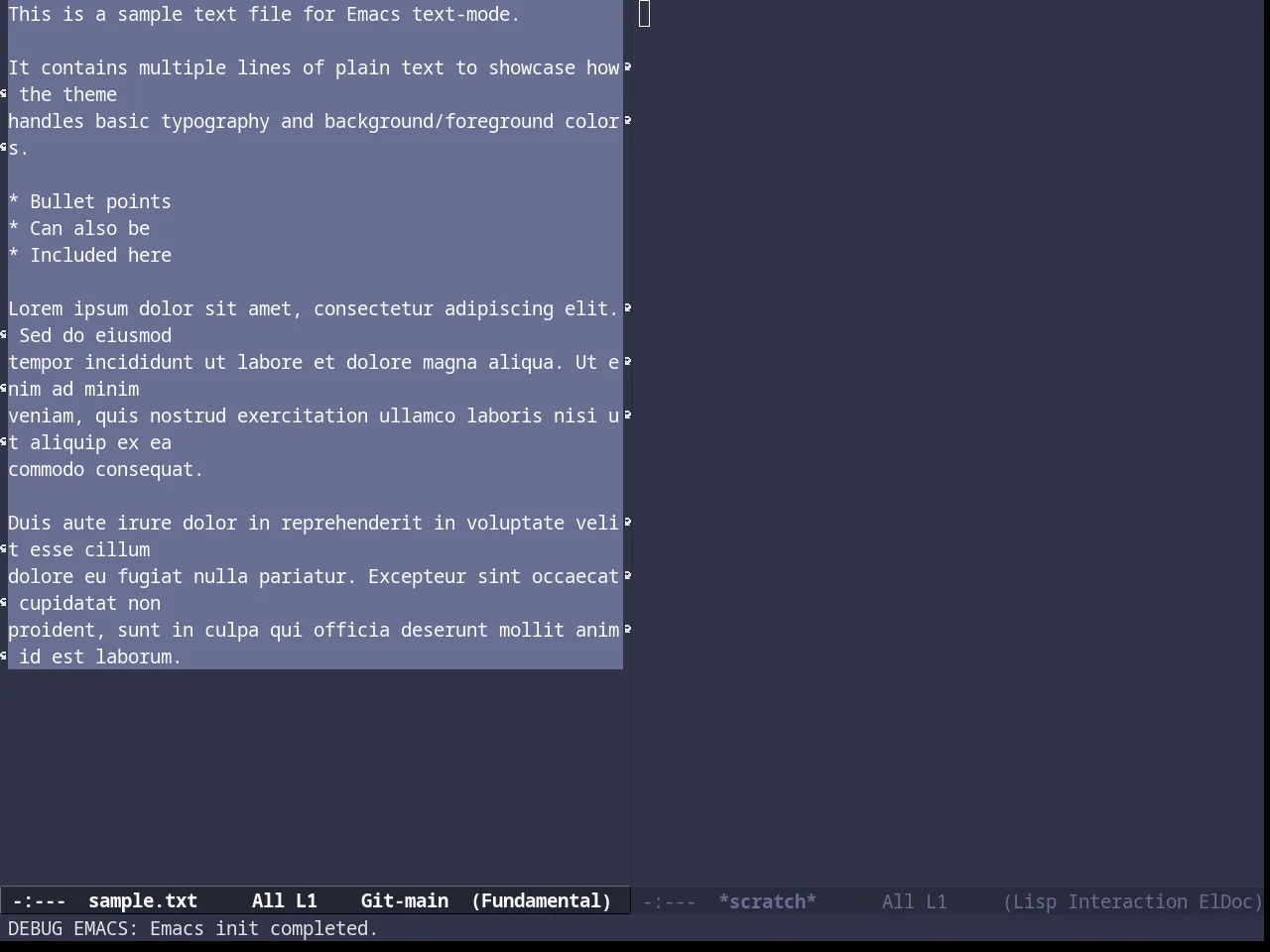 Subatomic Theme in fundamental-mode