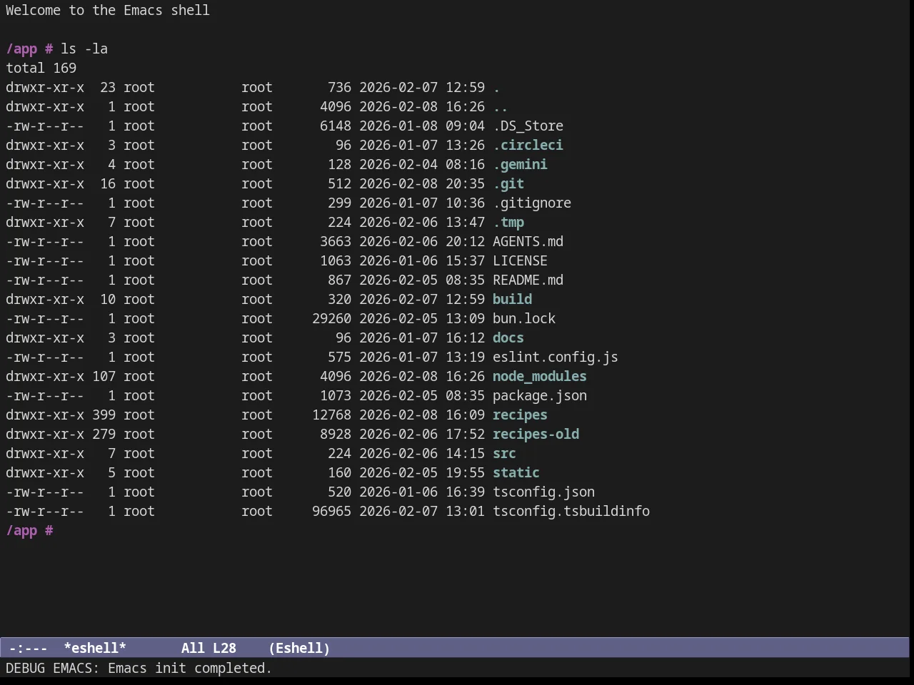Subatomic256 Theme in eshell