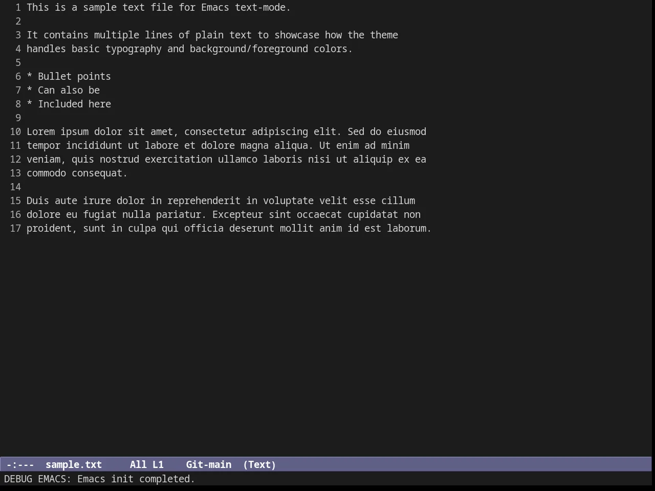 Subatomic256 Theme in text-mode