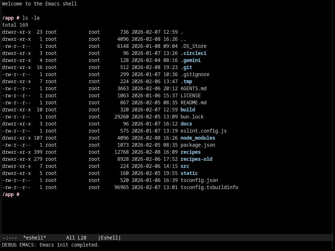 Subdued Theme in eshell