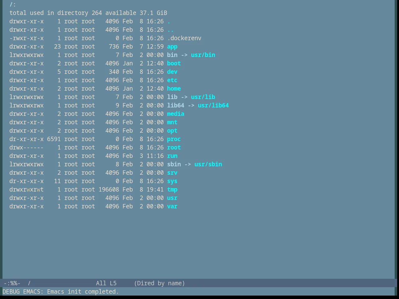 Subtle Blue Theme in dired