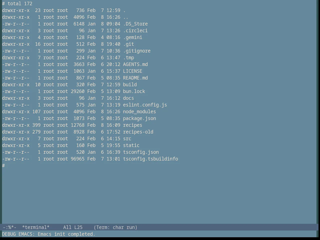 Subtle Blue Theme in term