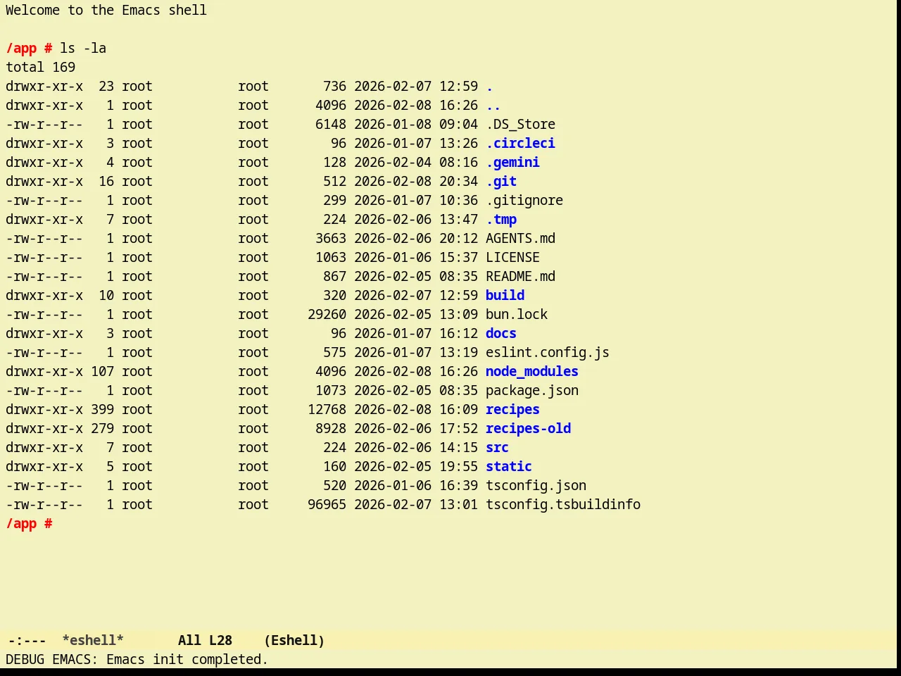 Sunny Day Theme in eshell