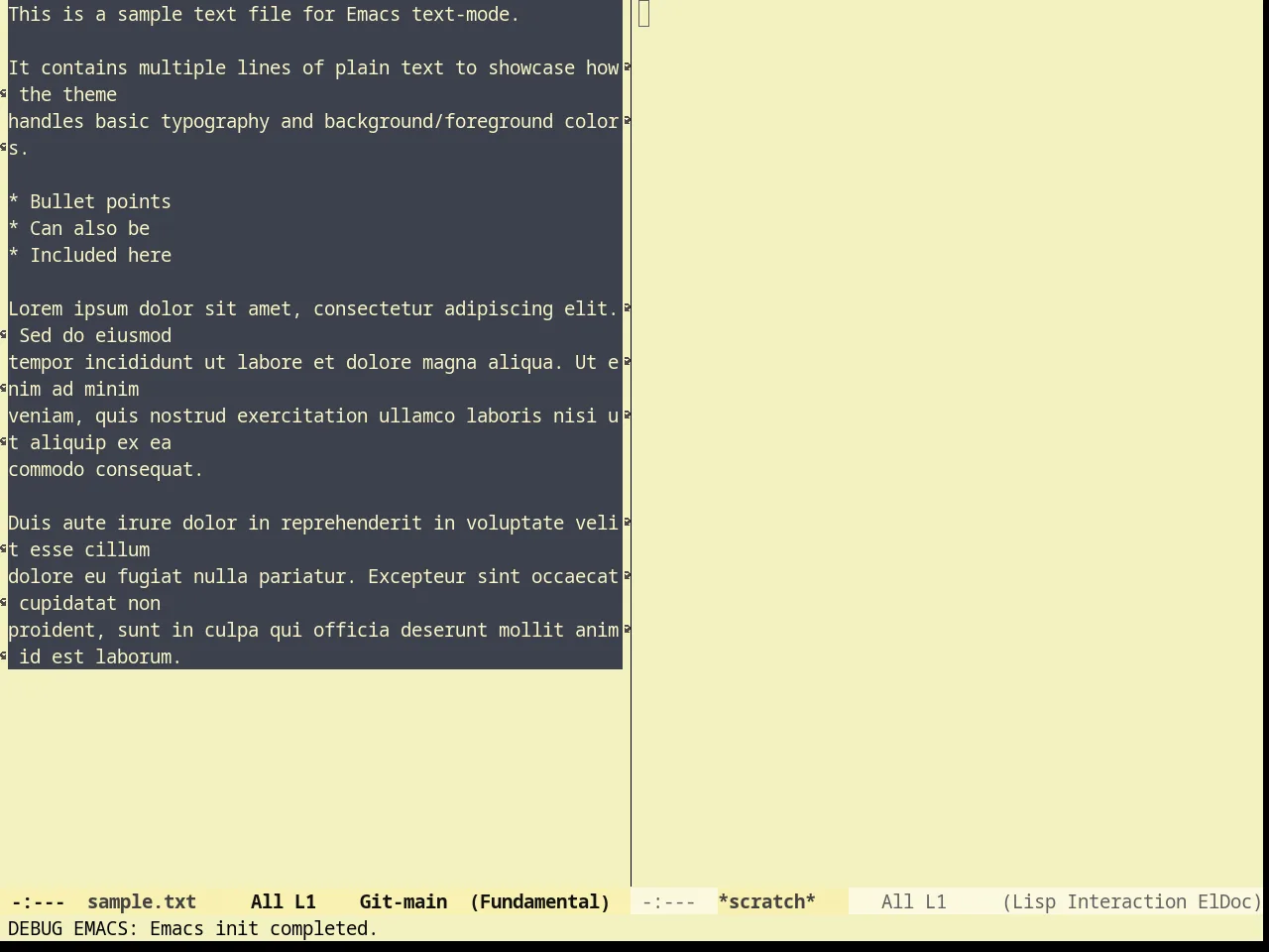 Sunny Day Theme in fundamental-mode