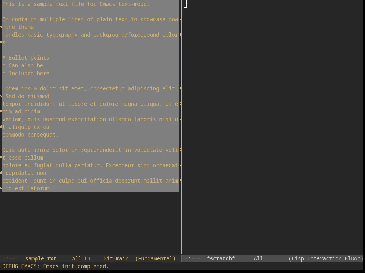 Suscolors Theme in fundamental-mode
