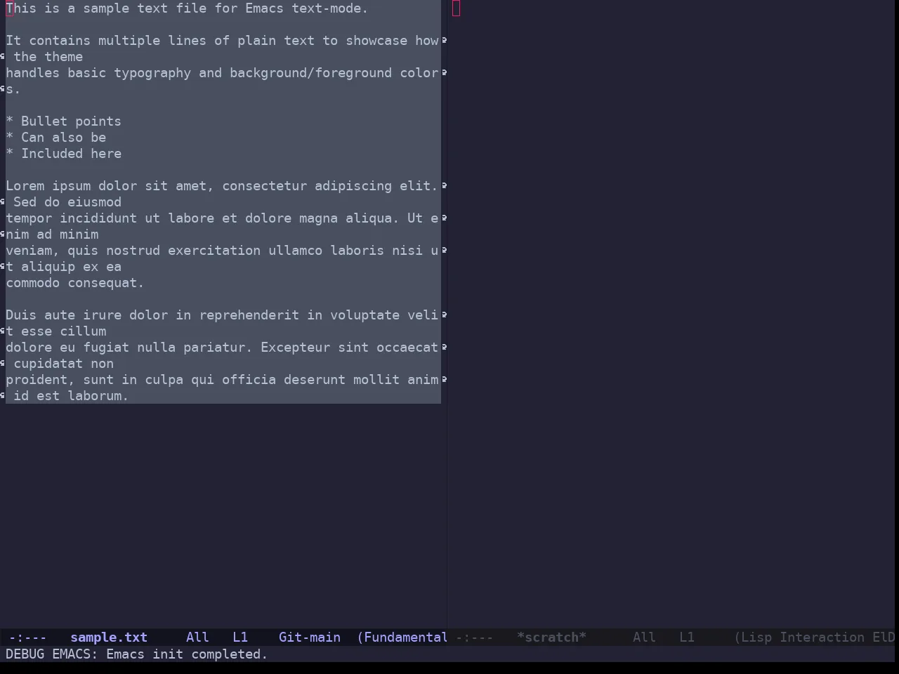Sweet Theme in fundamental-mode