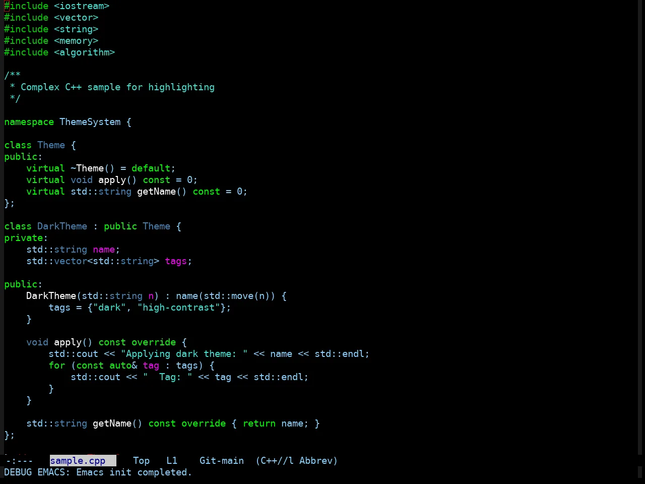Taming Mr. Arneson Theme in c++-mode
