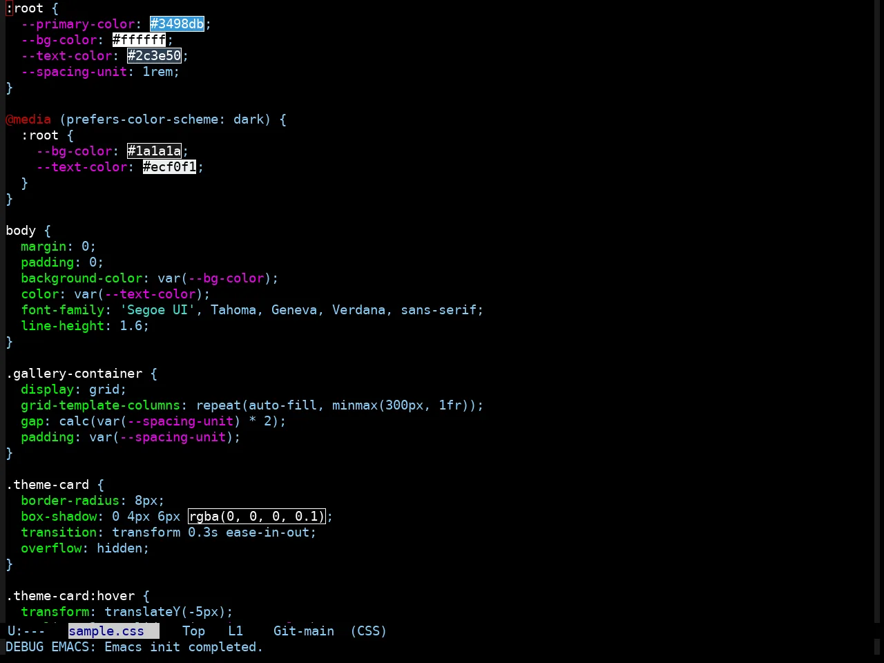 Taming Mr. Arneson Theme in css-mode