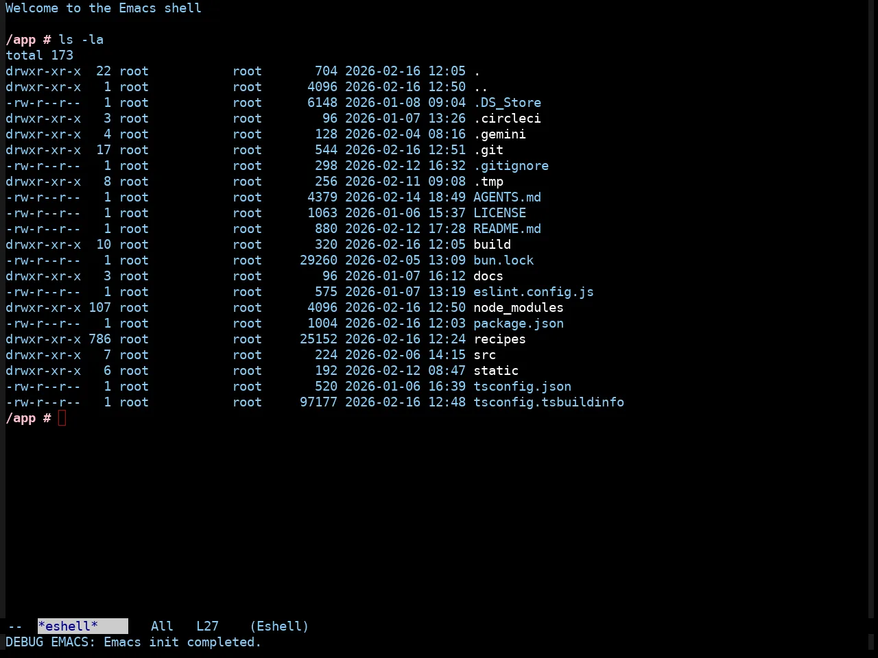 Taming Mr. Arneson Theme in eshell