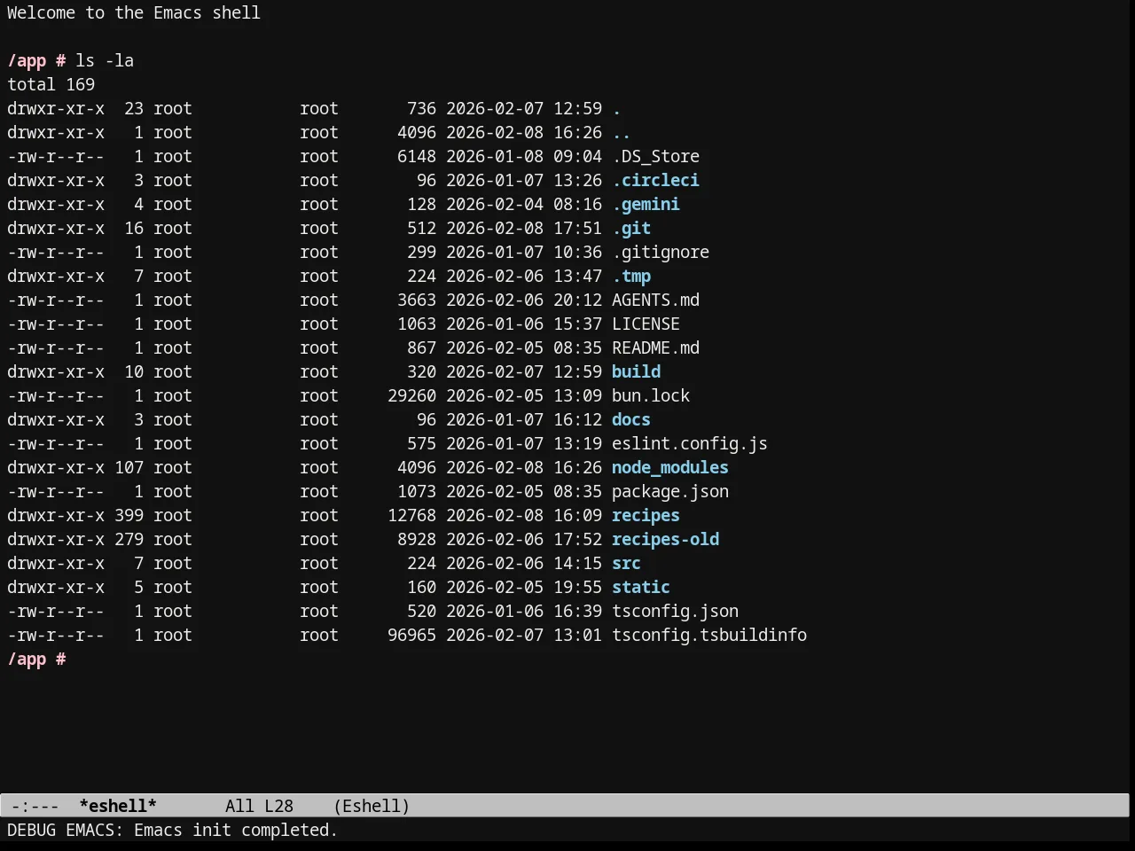 Tango 2 Theme in eshell