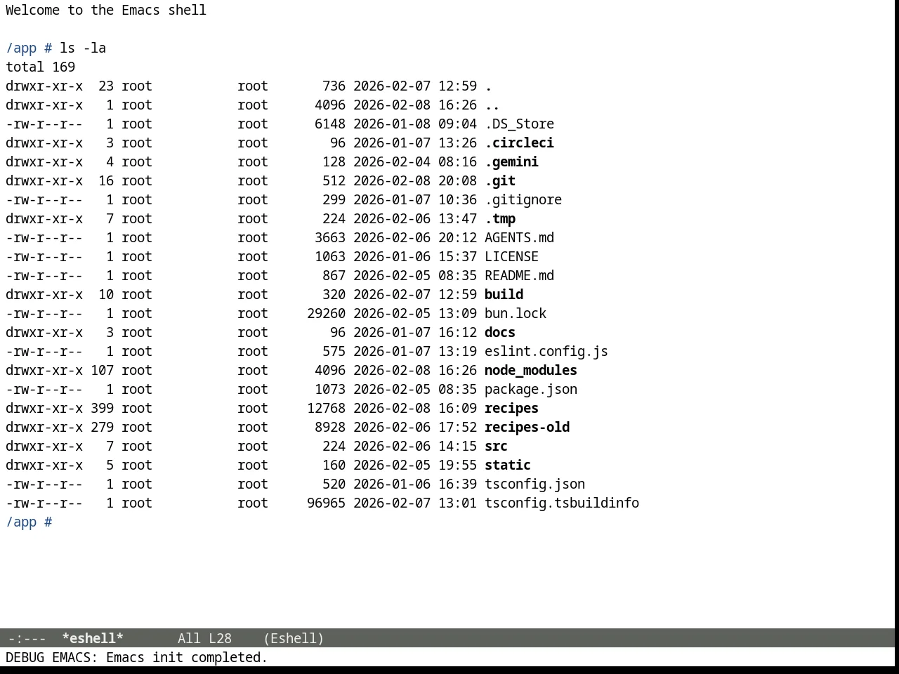 Tango Plus Theme in eshell