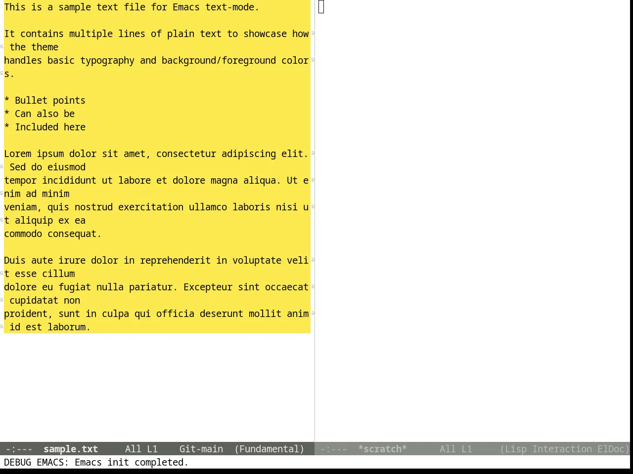 Tango Plus Theme in fundamental-mode