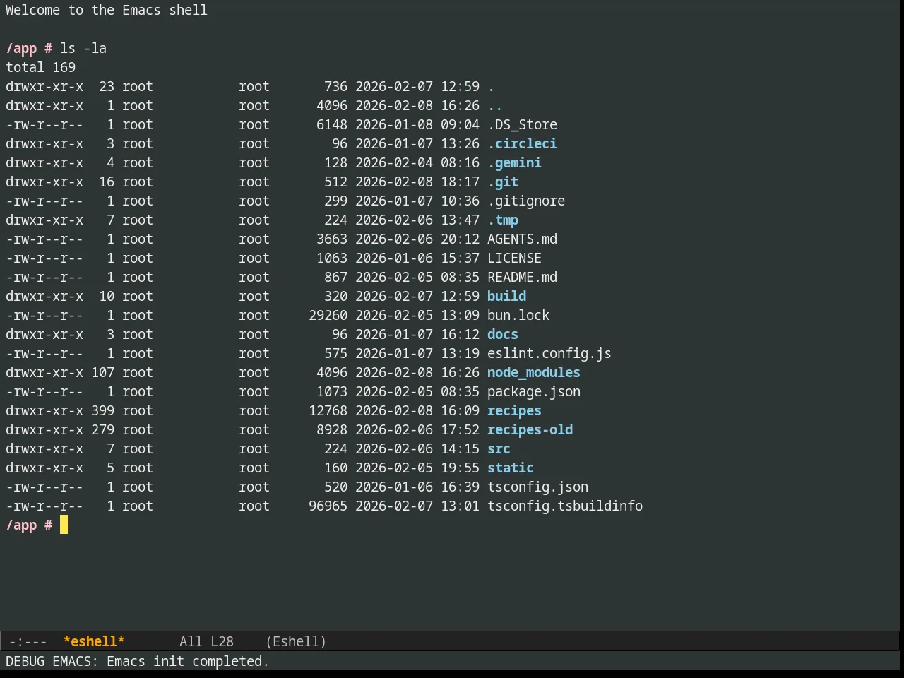 Tangotango Theme in eshell