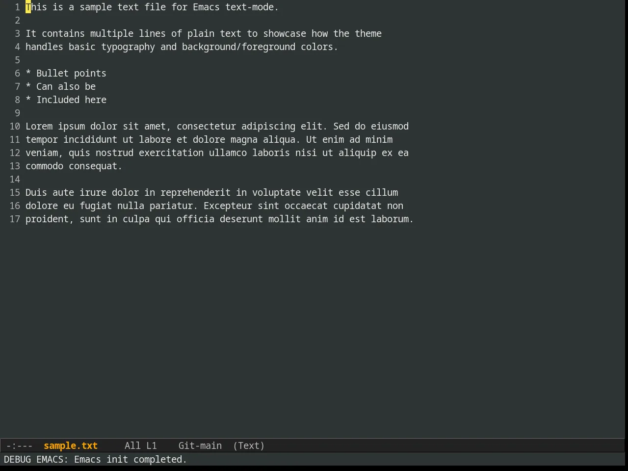 Tangotango Theme in text-mode