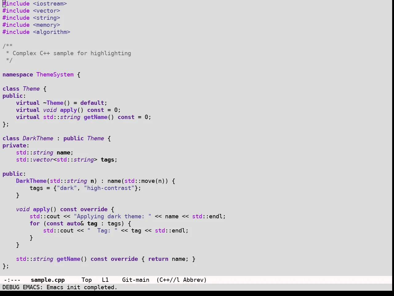Tardis Theme in c++-mode