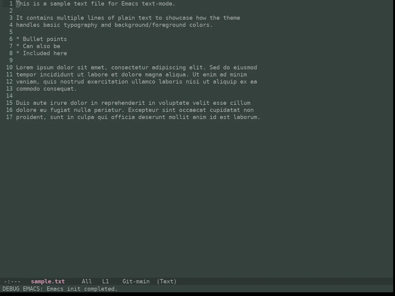 Ewal Tempus Spring Theme in text-mode