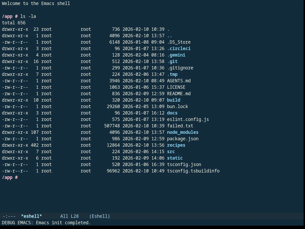 Thankful Eyes Theme in eshell