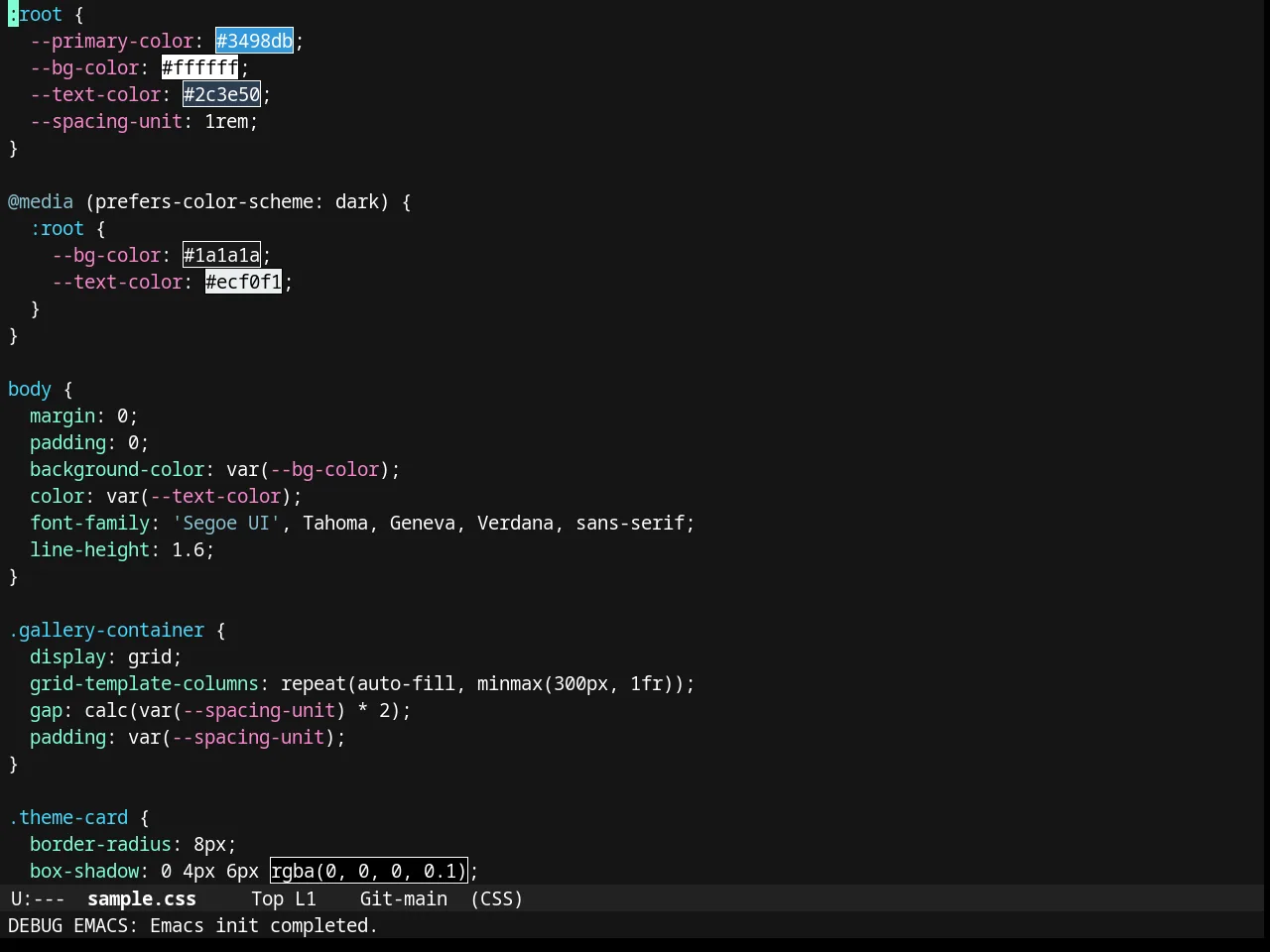 Timu-Caribbean in css-mode