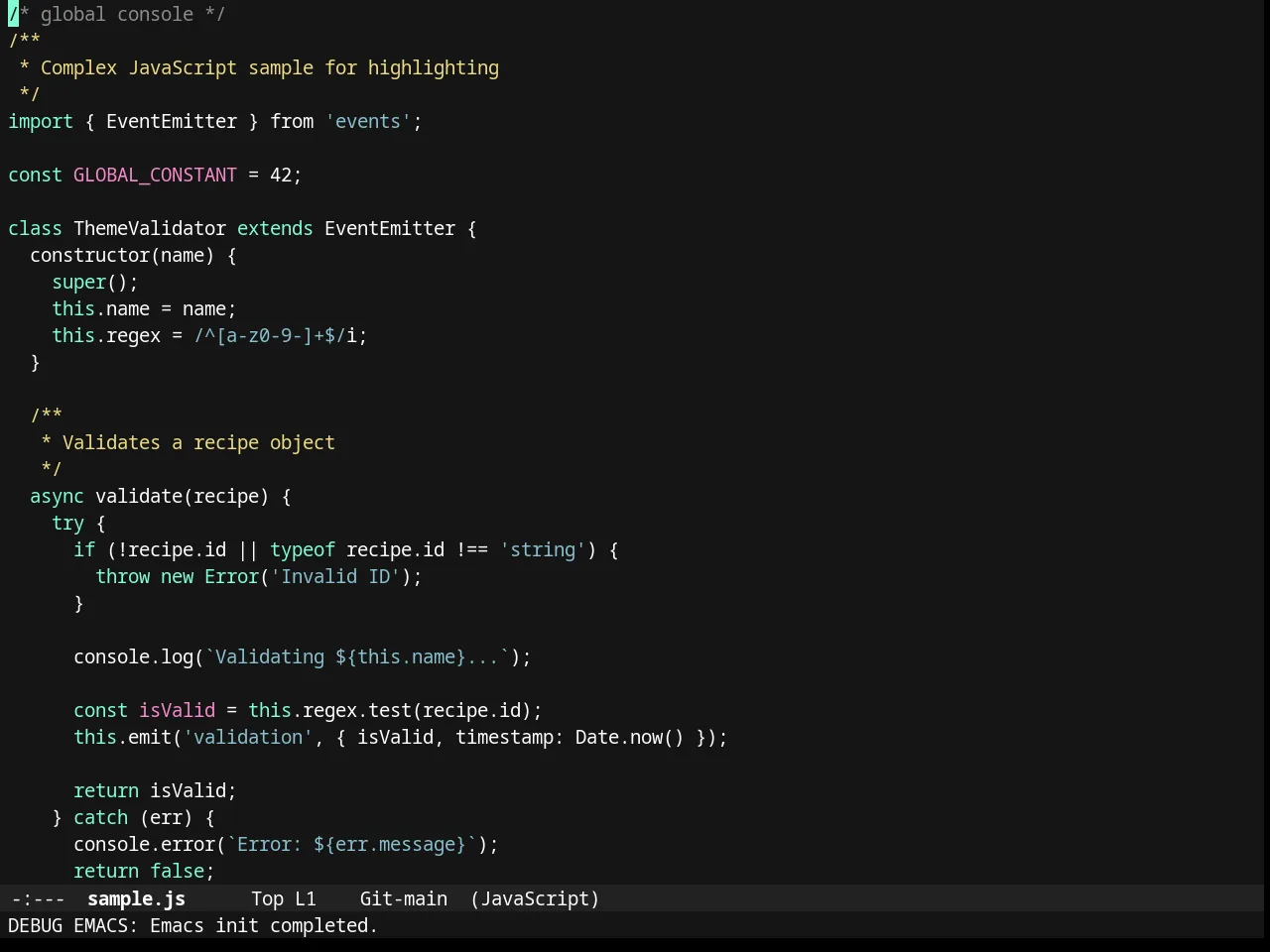 Timu-Caribbean in javascript-mode