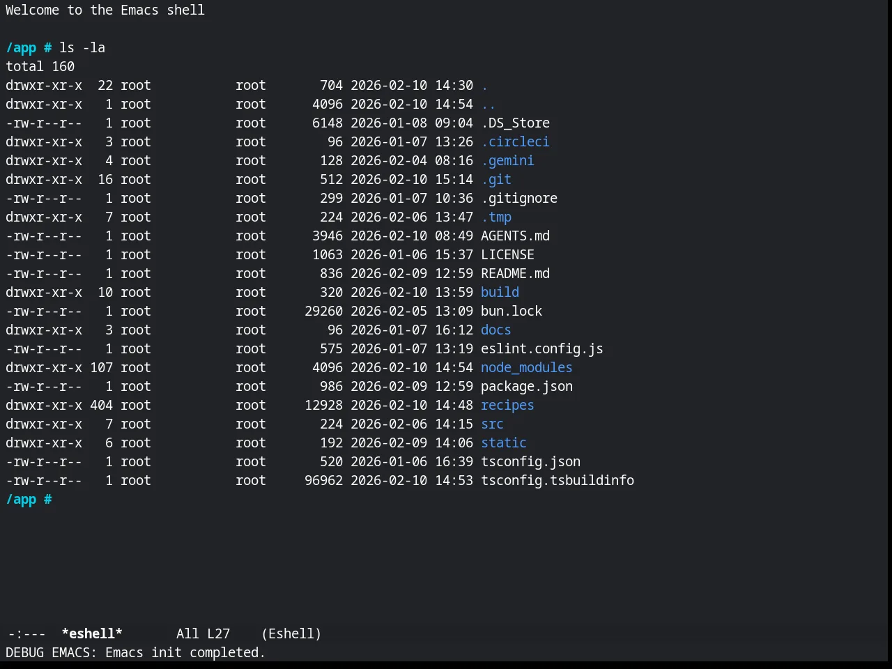 Timu-macOS Dark in eshell