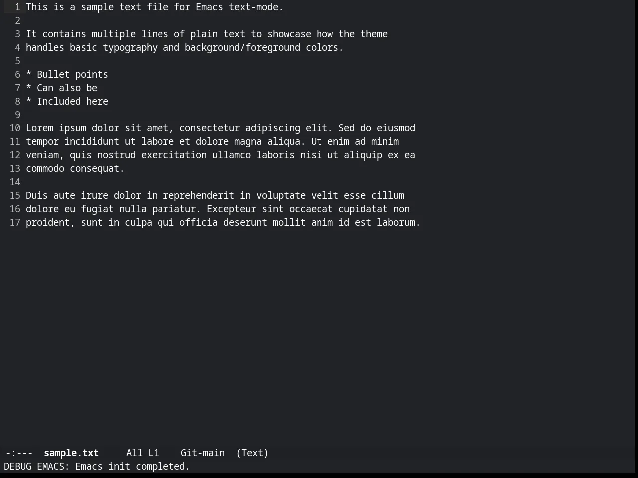 Timu-macOS Dark in text-mode
