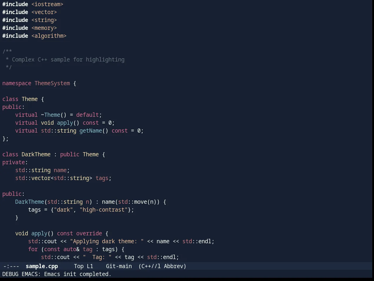 Timu-Rouge in c++-mode