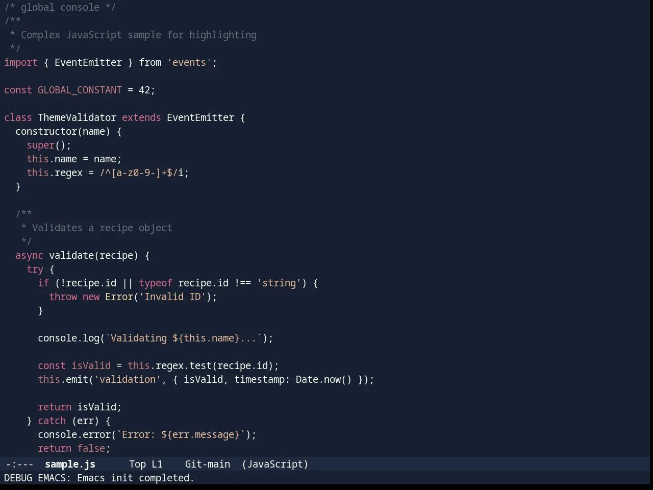 Timu-Rouge in javascript-mode